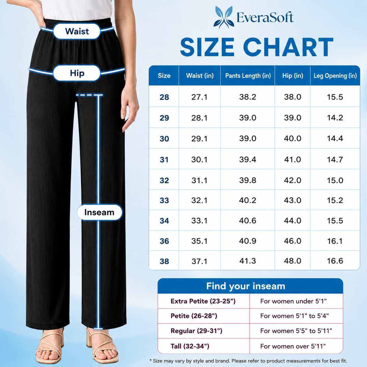 EveraSoft - LAST DAY 70% OFF - Women's Ultra Soft Perfect Drape Pull-On Pants