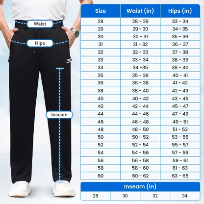 MeshIrons - Men’s Breathable Mesh Panel Casual Pants