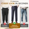 OldenEase - Men’s Pleated High-Waist Comfort Classic Pants