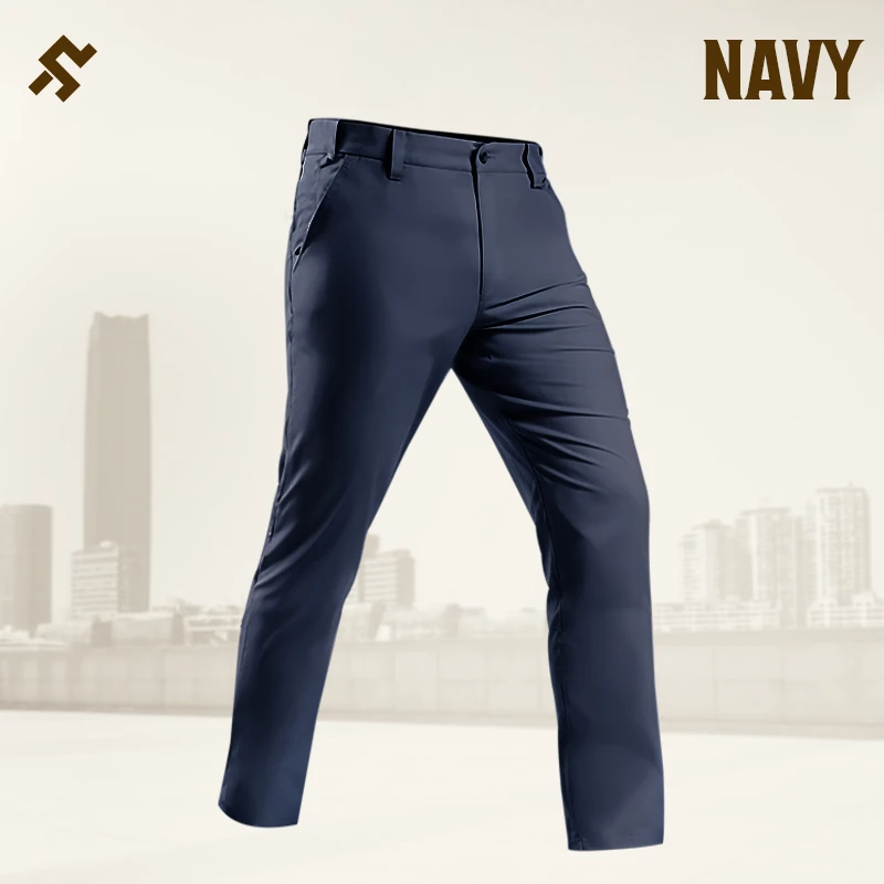 GlideActive - Men's Active Khaki Pants With Expandable Waistband