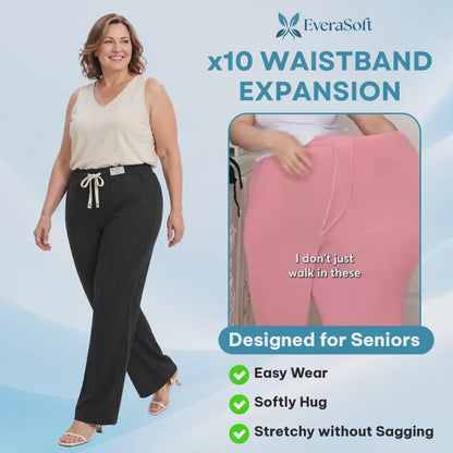 EveraSoft - LAST DAY 70% OFF - Women's Ultra Soft Perfect Drape Pull-On Pants